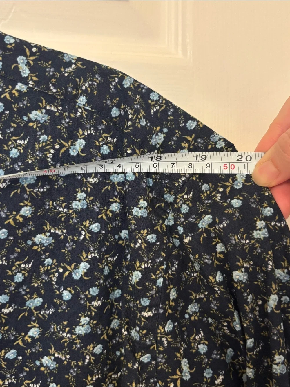 NWT J. Crew Navy Floral Button-Down Shirt